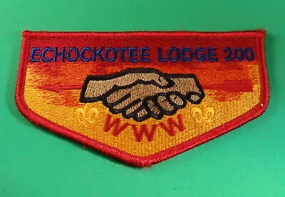 Vintage ECHOCKOTEE LODGE 200 Order Of The Arrow Lodge Flap • $9.95