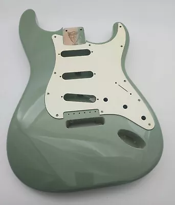 4lbs Nitro Lacquer Aged Relic Sage Green S-Style Vintage Custom Guitar Body • $299