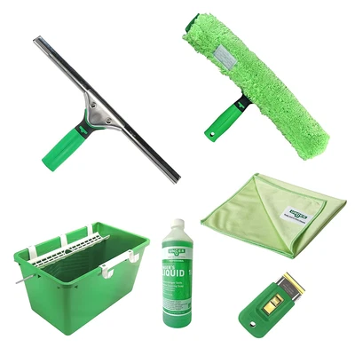 £96.49 • Buy UNGER Professional Window Cleaning Kit 7 Piece PRO Set - Window Squeegee, Washer