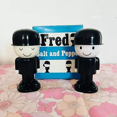 Homepride Flour Fred Salt & Pepper Cruet Set Shakers 1970s Airfix Vintage Box VG • £15.99