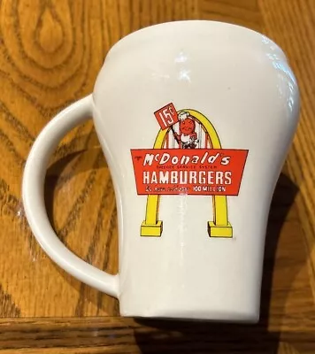 Vintage McDonalds Coffee Cup Mug 15 Cent Logo • $18