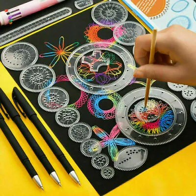 £8.88 • Buy 27x Spirograph Designer Set Tin Draw Drawing Kids Art Craft Education Toy Gift