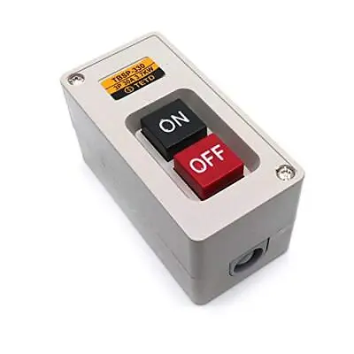  3 Phas ON/Off Push Button Power Switch Self-Locking Equipment Control 30A 3.7kW • $13.83