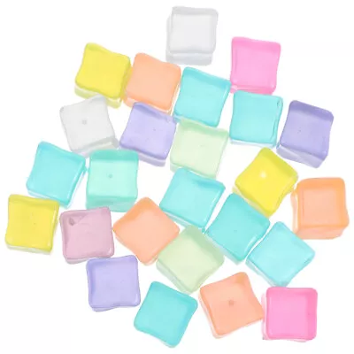 25 Reusable Acrylic Ice Cubes For Drinks Whiskey Wine Beer • £9.28