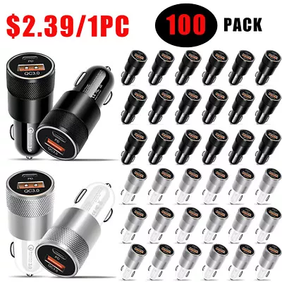 WHOLESALE LOT 100X USB PD Type-C Car Charger 20W Fast Charge Adapter For Phone • $399.99