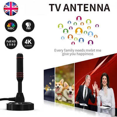 £9.99 • Buy Best Portable TV Antenna Indoor Outdoor Digital HD Freeview Aerial Ariel UK