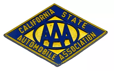 Aaa California State Automobile Association License Plate/grill Badge/topper • $39