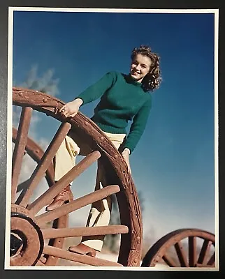 1945 Marilyn Monroe Original Photo Andre Dienes Wagon Wheel Sweater Khaki Pants • $400