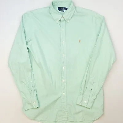 Polo Ralph Lauren Mens Stripe Shirt 16 41 Fits Like Large Custom Fit PRISTINE • £24.99