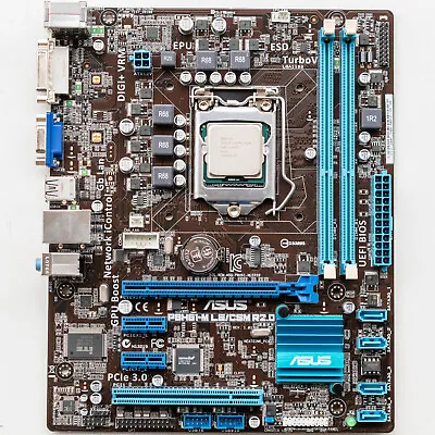 Asus P8H61-M LE/CSM R2.0 LGA1155 MicroATX Motherboard DDR3 I5-3570 Windows 10 • $44