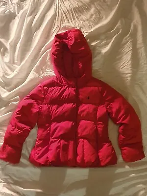 Red Ralph Lauren Girls Down Coat Age 8 To 10 Years Old  • £26