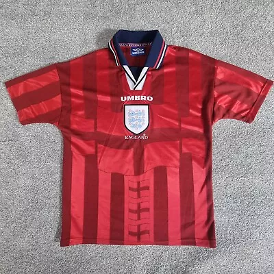England Football Shirt Umbro Small English Away Kit 1997 1999 World Cup 1998 • £54.99