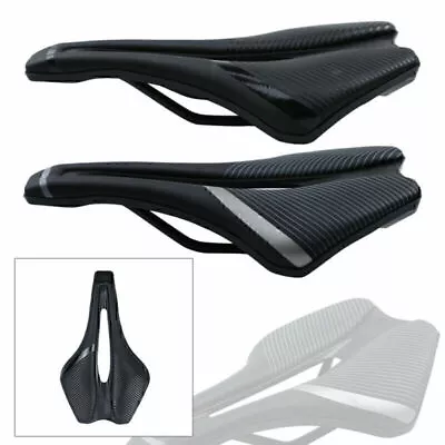 EC90 New Racing Bicycle Cushion MTB Mountain Road Bike Saddle PU EVO Hollow Seat • $42.36