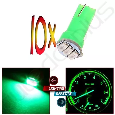 10pcs T5 3smd 3014 Instrument Dashboard Green Led Bulbs Light 17 37 73 For Honda • $9.19