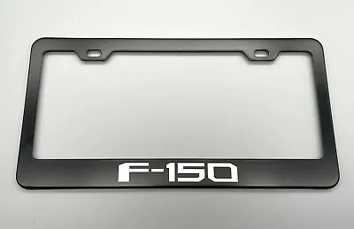 Ford F150 Black License Plate Frame Stainless Steel With Laser Engraved • $13.99