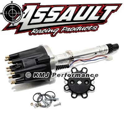 Black Small Big Block Chevy V8 Pro Billet Distributor SBC BBC 350 454 Mech Adv • $119.99