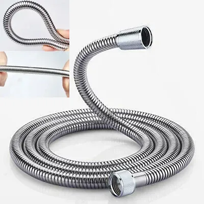 6-10FT Shower Hose Extra Long Handheld Stainless Steel Flexible Pipe Bathroom • $10.99