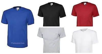 5  Uneek Mens Ladies Olympic T Shirt Casual Work Wear Crew Neck Cotton Tee UC320 • $18.65