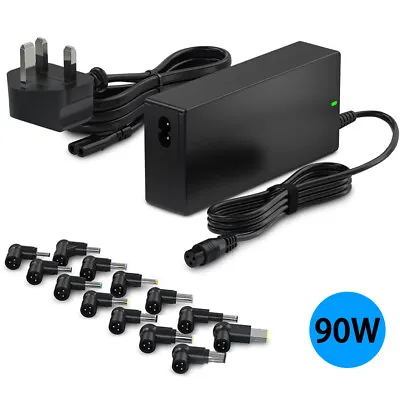 90W Universal DC Connectors Plug Kit Power Supply Adapter Charger For PC Laptop • £12.99