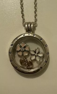 Pandora Floating Locket Necklace With Charms • $130