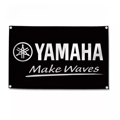 YAMAHA  Garage Wall Car Truck Racing Show Auto Banner Sign Flag • $8.61