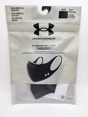 NEW UNDER ARMOUR XS/S Black Sports Mask Featherweight IsoChill Unisex LAST MODEL • $13