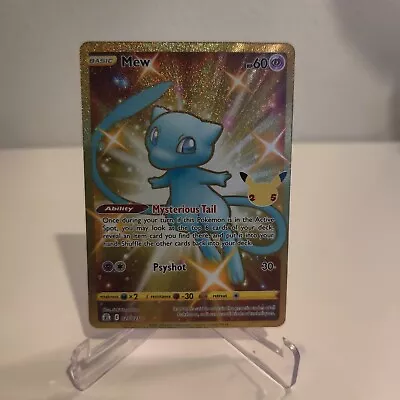 Pokemon Celebrations 25th Anniversary Gold Mew Shiny 025/025 Holo Secret Rare NM • $10