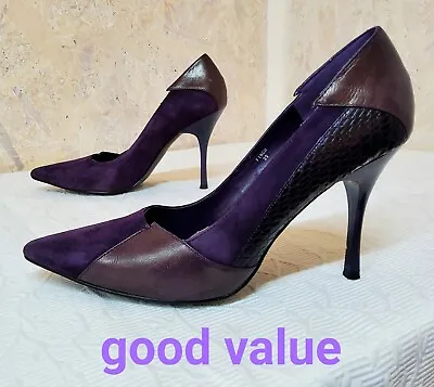 Jane Shilton Womens Shoes UK Size 6 Purple Colour Leather • £16