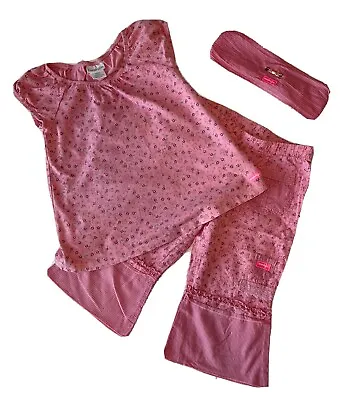 Naartjie Girls Large 6 Years Pink Floral Pants Set 3  Piece Lot  • $19.99