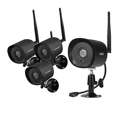 Zmodo 1080P Outdoor Night Vision Motion DetectionWork With Alex(4 Pack) • $76.99
