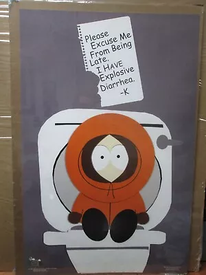 Vintage South Park Kenny On Toilet 1998 Tv Series Poster Comedy Central 15375 • $44.97