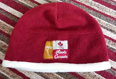 Vintage ROOTS CANADA Children's Canadian Olympic Games Fleece Warm Winter Hat • £34.99