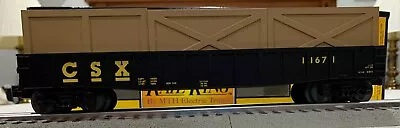 MTH Rail King 30-7211 CSX Gondola Car W/ 3 Crates (#11671) O Gauge NIB • $45.95