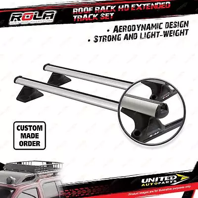 2x Rola 1250mm HD Extended Track Roof Rack Bars For Nissan Navara D21 D22 4D Ute • $639.95