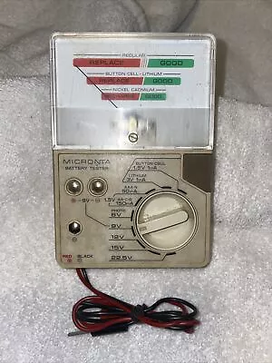 Vintage Micronta Radio Shack Tandy Battery Tester 22-032A Free Shipping • $20