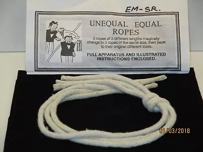 Professors Nightmare Magic Trick - A Classic Unequal-Equal Ropes Stage Close-Up • $7.25