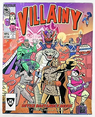 2014 Mayfair Games Nicholas Trahan’s VILLAINY Devise Dastardly Deeds COMPLETE • $31.67