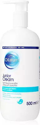 Eczema Relief Oilatum Junior Cream Hydrating Dry Skin Soothe 500ml & • £9.49