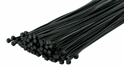 Cable Ties Releasable Black Strong Tie Wraps-Zip Ties Nylon • £1.95