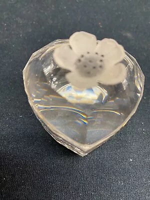 Swarovski --heart Trinket Box With Flower --crystal -may Have Tiny Nick--no Box • $25