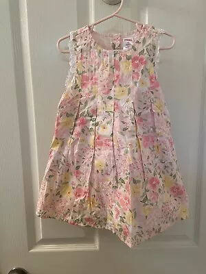 Gymboree Easter Garden Bloom Pink Pleated Floral Dress Girls Size 2T NWT • $21.99