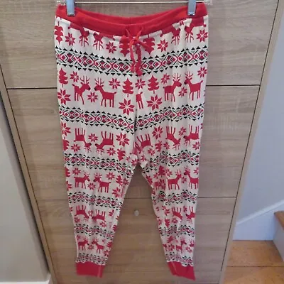 Hanna Anderson Womens Organic Cotton Christmas Lounge PJ Jogger Pants Sz M • $15.99