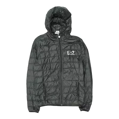 EA7 Emporio Armani Mens Black Nylon Lightweight Puffer Jacket | Vintage Designer • £40
