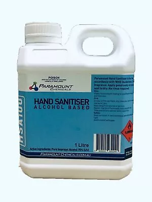 1 L HAND SANI 75% Alcohol Based Local Brand Australia FREE POSTAGE AUS • $21.95