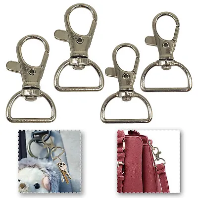 Bag Clasps Lobster Swivel Trigger Clips Snap Hook For 15mm 20mm Strapping • £2.45