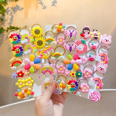 £3.79 • Buy Girls Baby Hair Clips Bobbles Accessories Set Hair Pins Cute Children Kids