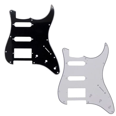£10.43 • Buy 1* - 3 Ply HSS Scratchplate Pickguard For Strat SQ Electric Guitars 11 Holes AU
