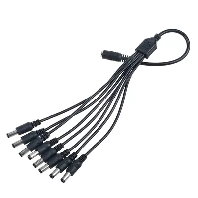 40CM 8CH 8 Channel Power Supply Splitter For BNC Security Q-See Cable Cord Black • $5.19