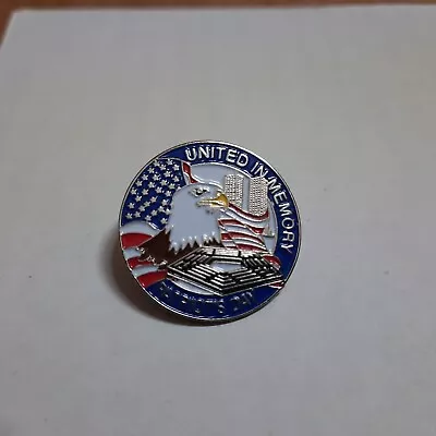 Pinmart United In Memory Patriots Day Tack Pin Lapel • $2.25