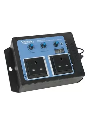 Hydroponics Vortex Twin Speed Thermostatic Fan Speed Controller Climate • £45